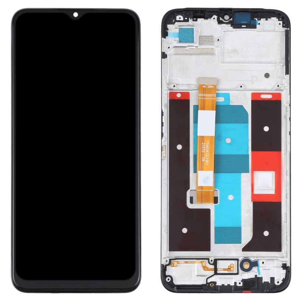 LCD Screen and Digitizer Full Assembly with Frame For Realme C35 RMX3511