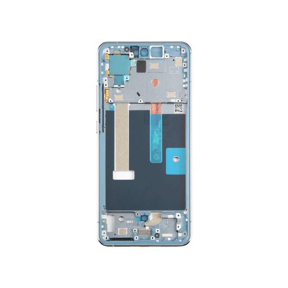 For Nokia X30 Original Front Housing LCD Frame Bezel Plate (Blue)