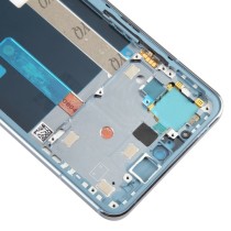 For Nokia X30 Original Front Housing LCD Frame Bezel Plate (Blue)